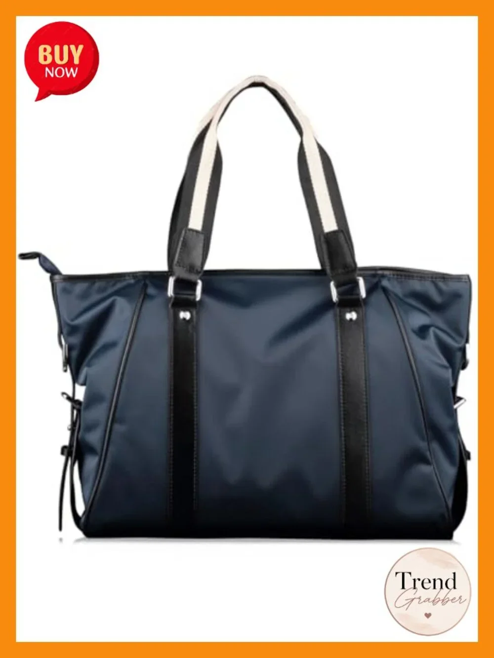 Men's Briefcase Crossbody Computer Bag Nylon Cowhide Design Business Travel